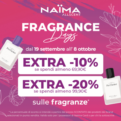 Promo da All Scent fino all'8 Ottobre